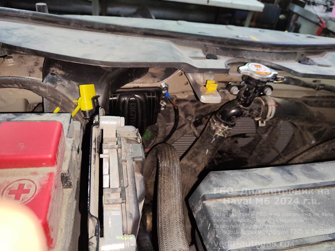 блок управления Digitronic, установка на Хавейл М6, 2024 г.в., 1.5 л., 143 л.с., с пробегом 17 551 км., миниВЗУ в лючке бензобака, тороидальный баллон 73 литра в багажнике, в нише для запасного колеса, Нижний Новгород, Дзержинск